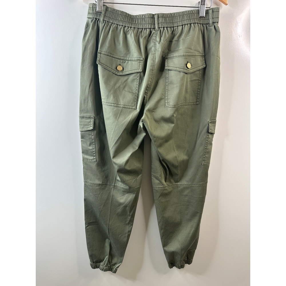 White House Black Market Cargo Jogger Pants Size 6 Olive Green Utility WHBM - Picture 7 of 11